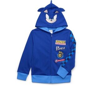 Sonic the Hedgehog Boys Shadowed Suit V2 Graphic Full-Zip Hoodie
